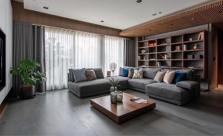 寶輝大隱 七期靜巷 高樓大尺度兩房 客廳實景